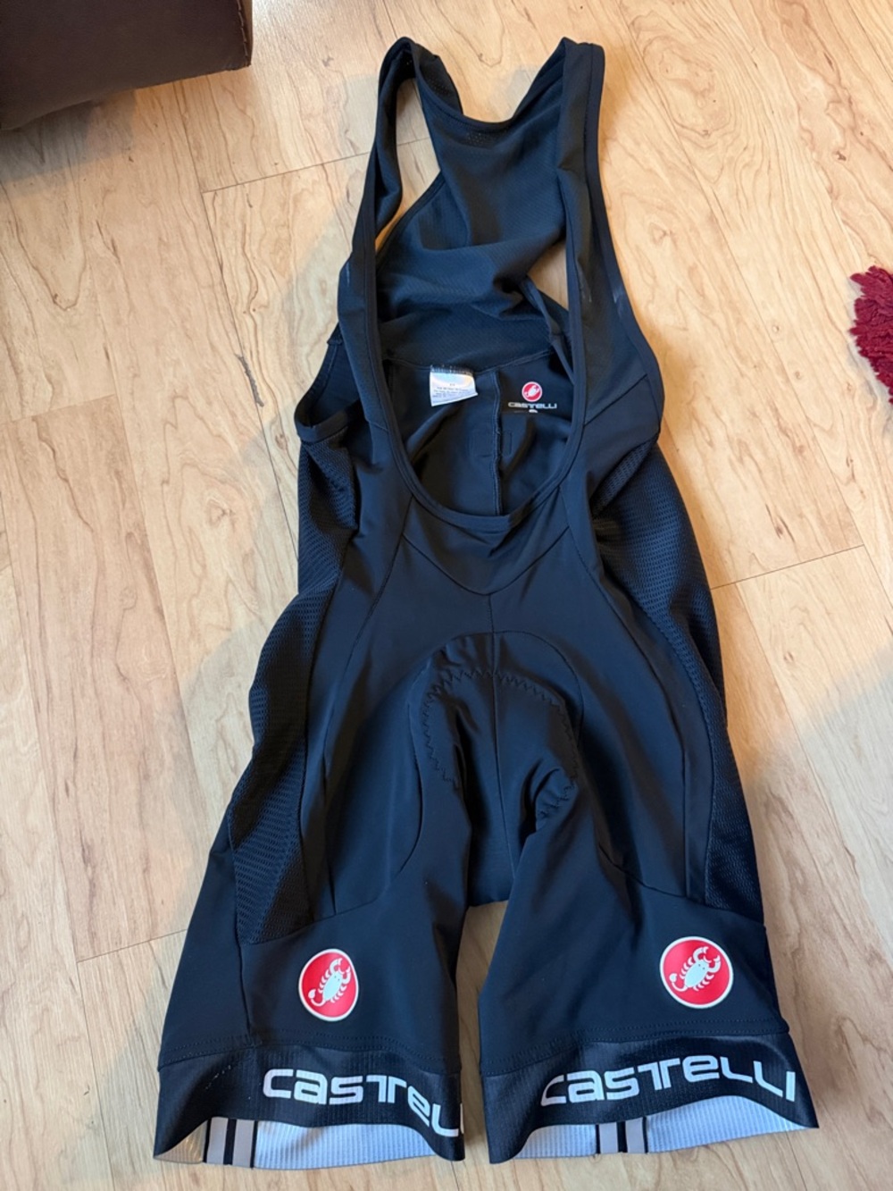 Men’s Castrelli size, extra large padded cycling, bibs